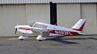 N483FL @ KRHV - Kansas-based 1971 Piper PA-28-140 parked in front of the Aerial Avionics hangar for maintenance at Reid Hillview Airport, San Jose, CA. - by Chris Leipelt