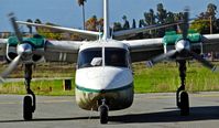 N6212X @ KRHV - Locally-based 1963 Aero Commander 500-B taxing in head on after flying VFR around the Bay Area at Reid Hillview Airport, San Jose, CA. - by Chris Leipelt