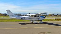 N6TP @ KRHV - Locally-based Cessna 182P taxing to the fuel dock at Reid Hillview Airport, San Jose, CA. - by Chris Leipelt