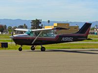 N915L @ KRHV - Locally-based 1976 Cessna 172M taxing out for departure at Reid Hillview Airport, San Jose, CA. - by Chris Leipelt