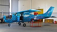 N8138G @ KHWD - Locally-based and very interesting 1971 Cessna T210K parked inside the Mather hangar for maintenance at Hayward Executive Airport, Hayward, CA. - by Chris Leipelt
