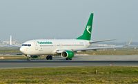 EZ-A016 @ EDDF - Turkmenistan Airlines, is here waiting for line up clearence at Frankfurt Rhein/Main(EDDF) - by A. Gendorf