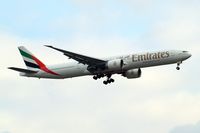 A6-ECG @ EGLL - Boeing 777-31HER [35579] (Emirates Airlines) Home~G 14/05/2010. On approach 27L. - by Ray Barber