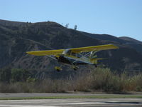 N5503H @ SZP - 1978 Bellanca 8KCAB SUPER DECATHLON, Lycoming AEIO-360 180 Hp, full inverted systems, on final Rwy 04 in strong Santana gusty crosswind - by Doug Robertson