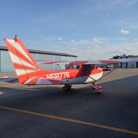 N5877R @ KTZR - About a year ago I thought, boy that tail needs something.  That something was done in vinyl and closely matches the existing colors.  Really jazzed it up. - by Greg Hopp, Owner