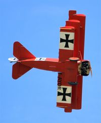 F-AYDR @ LFFQ - Fokker Dr.1 Triplane Replica, On display, La Ferté-Alais airfield (LFFQ) Airshow 2015 - by Yves-Q