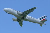 F-GRXB @ LFRB - Airbus A319-111, Take off rwy 25L, Brest-Bretagne airport (LFRB-BES) - by Yves-Q
