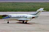 G-AVVB @ EGLL - Hawker-Siddeley 125/3B-RA [25140] (Brown & Root UK Ltd) Heathrow~G 23/05/1978. From a slide. - by Ray Barber