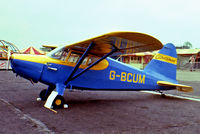G-BCUM @ EGKB - Stinson HW-75 [7040] Biggin Hill~G 17/05/1981. From a slide. - by Ray Barber
