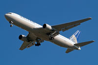 N648UA @ EGLL - Boeing 767-322ER [25285] (United Airlines) Home~G 16/03/2014. On approach 27R.