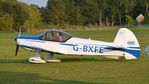 G-BXFE @ EGGT - 1. G-BXFE preparing to depart The Shuttleworth 'Uncovered' Airshow (Finale,) Oct. 2015.