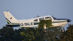 G-TALE @ EGTH - 42. G-TALE departing The Shuttleworth 'Uncovered' Airshow (Finale,) Oct. 2015.