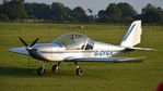 G-CFGX @ EGTH - 3. G-CGFX preparing to depart The Shuttleworth 'Uncovered' Airshow (Finale,) Oct. 2015.