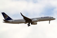 P4-FAS @ EGLL - Boeing 757-2G5 [29489] (Air Astana) Home~G 15/05/2010. On approach 27L.