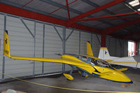 F-PRRD @ LFBJ - A Cozy in a hangar at Saint-Junien airport, France - by Van Propeller