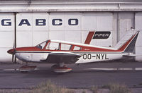 OO-NYL @ EBGT - OO-NYL in front of the GABCO maintenance workshop at airfield Ghent in early 1970's - by Raymond De Clercq
