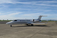 N823CA @ KAPC - Conagra Foods (Omaha, NE) Learjet 45 operated by Falcon Transport taxiing in to executive ramp @ Napa County Airport, CA - by Steve Nation