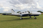G-OOON @ X5FB - Piper PA-34-220T Seneca III at Fishburn Airfield, August 29th 2015. - by Malcolm Clarke
