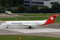 HB-JVC @ LSZH - Fokker F-100 [11501] (Helvetic Airways) Zurich~HB 31/08/14
