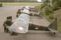 R-186 - The last four L-21B at Deelen AFB in various outfits.