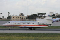 V5-GON @ LMML - Dassault Falcon 7X V5-GON Government of Namibia - by Raymond Zammit