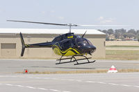 VH-ONE @ YSWG - Ausjet-Heli Experiences (VH-ONE) Agusta-Bell AB 206B Jet Ranger III taking off from Wagga Wagga Airport. - by YSWG-photography