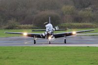 ZF339 @ EGXU - taxi-in from runway 04,