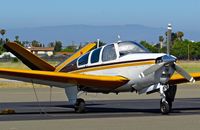 N8921U @ KRHV - Miller Aviation LLC (San Jose, CA) 1965 Beechcraft S35 Bonanza parked on the visitor's ramp for EAA Young Eagles rally at Reid Hillview Airport, San Jose, CA. - by Chris Leipelt