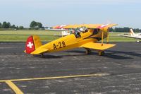 N28BU @ KDLZ - EAA Fly-in at Delaware, OH - by Bob Simmermon