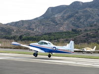 N91689 @ SZP - 1946 North American NAVION, Continental E225 Upgrade, landing Rwy 04, Young Eagles flight - by Doug Robertson
