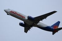 G-GDFF @ EGNM - climbing out of runway 32 bound for Prague