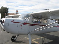 N2115V @ SZP - 1948 Cessna 120, Continental C85 85 Hp, refinished, Logos-Warning - by Doug Robertson