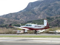N4786H @ SZP - 1979 Mooney M20J 201, Lycoming IO-360 A&C 200 Hp, landing Rwy 04 - by Doug Robertson