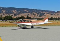 N2210X @ E16 - Locally-based 1979 Piper PA-28-161 taxing out for departure from the south tie downs at South County Airport, San Martin, CA. - by Chris Leipelt