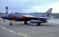 WV256 @ EGDY - Hawker Hunter GA.11 [41H/670762] (Royal Navy) RNAS Yeovilton~G (Date unknown) - by Ray Barber
