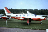 G-BAZD @ EGKB - Piper PA-31-310 Turbo Navajo B [31-7300915] (Luis Gordon Group) Biggin Hill~G 17/05/1974. From a slide. - by Ray Barber