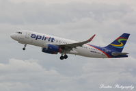N624NK @ KRSW - Spirit Flight 256 (N624NK) departs Southwest Florida International Airport enroute to Boston Logan International Airport - by Donten Photography