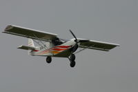 55KU @ EBAR - Flying at Arlon microlight field on Luxembourg border - by EF0048