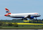 G-EUYA @ EGPH - British Airways A320- 232 Landing runway 06 from LHR