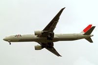 JA736J @ EGLL - Boeing 777-346ER [32435] (Japan Airlines) Home~G 13/07/2012. On approach 27R. - by Ray Barber