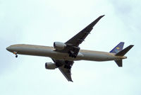 HZ-AK14 @ EGLL - Boeing 777-368ER [41051] (Saudia) Home~G 11/07/2012. On approach 27R. - by Ray Barber