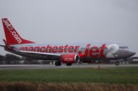G-CELI @ EGNM - about to accelerate down runway 14 to Prague,