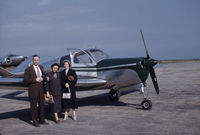 N8872A - This was Franklin Miller's First of 5 Bonanza's.  The picture is as delivered.  Franklin's friends and wife are in front of the airplane.  The pictire was taken in 1950 at the Meadville, Pa airport. - by Franklin Miller by his son Lohring Miller