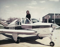 N9085Q - This was Franklin Miller's 5th and last Bonanza.  The picture, taken at the Meadville airport in 1971, has his daughter in law on the wing. - by Franklin Miller by his son Lohring Miller