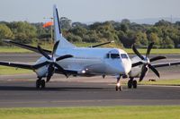 G-LGNS @ EGCC - turning off runway 23r to taxi to terminal T3, - by Jez-UK