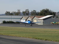 N8667H - 1947 North American NAVION, Continental IO-520 285 Hp upgrade, landing Rwy 04 - by Doug Robertson