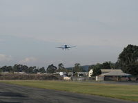 N8667H @ SZP - 1947 North American NAVION, Continental IO-520 285 Hp upgrade, on final Rwy 04 - by Doug Robertson