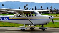 N3873R @ KRHV - Locally-based 1966 Cessna 172H taxing out for departure at Reid Hillview Airport, San Jose, CA. - by Chris Leipelt