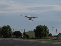 N51865 @ SZP - 1981 Cessna 172p SKYHAWK, Lycoming O-320-D2J 160 hp, on final for Rwy 22 - by Doug Robertson