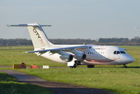 EI-RJU @ EGSH - About to depart from Norwich on runway 27. - by Graham Reeve